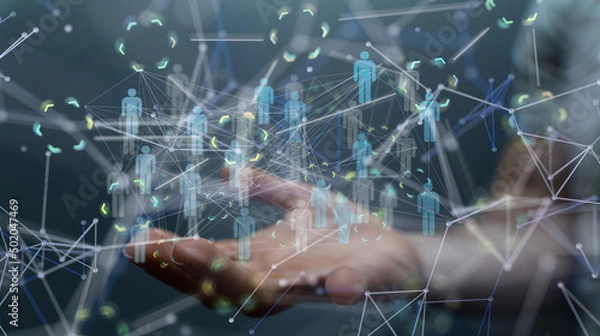 Fototapeta Unity group and teamwork concept