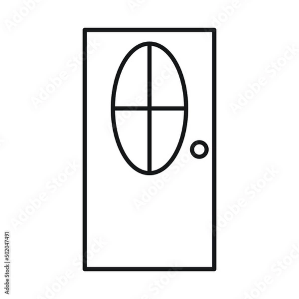 Obraz door vector for website symbol icon presentation