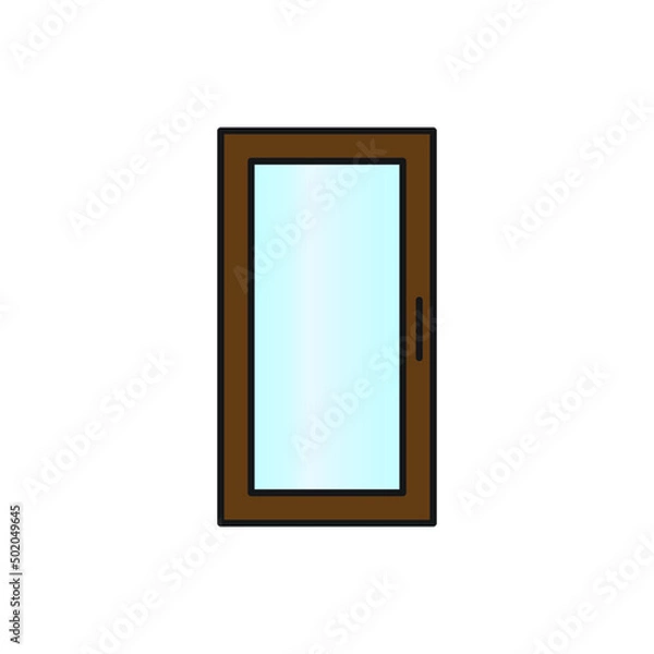 Fototapeta Door vector for website symbol icon presentation