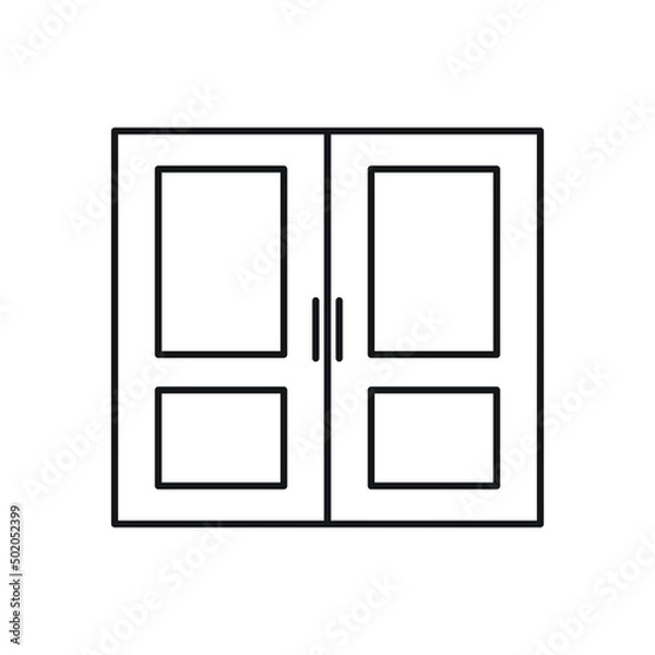 Fototapeta door vector for website symbol icon presentation