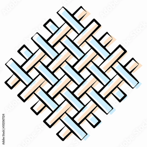 Obraz Fabric designed simple sticker with soothing colour