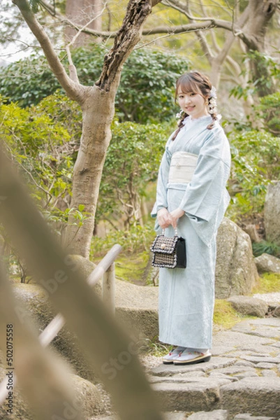 Obraz 浴衣女性ポートレート