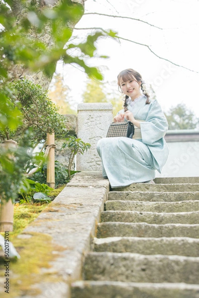 Obraz 浴衣女性ポートレート