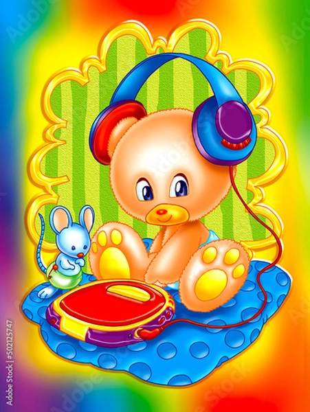 Obraz Cute and funny bears