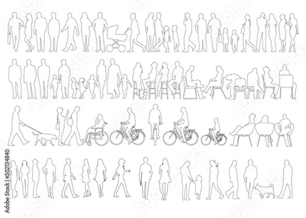 Obraz Scale Figure Silhouettes 