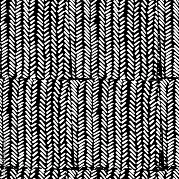 Fototapeta Seamless knit pattern. White knitted background. Vector illustration