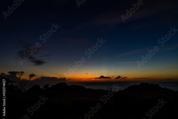 Obraz 夕焼け空　グラデーション　石垣島　沖縄