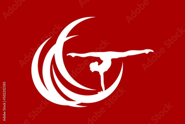 Obraz Gymnast logo