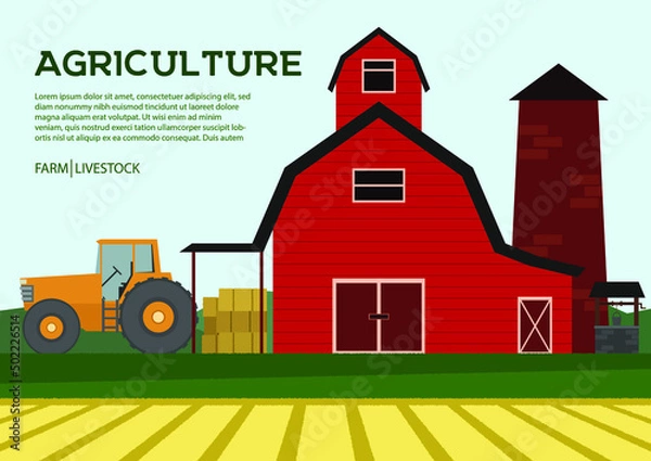 Obraz agriculture template , vector illustration