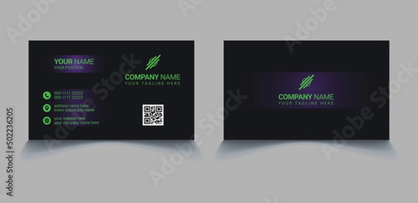Obraz corporate elegant visiting card design