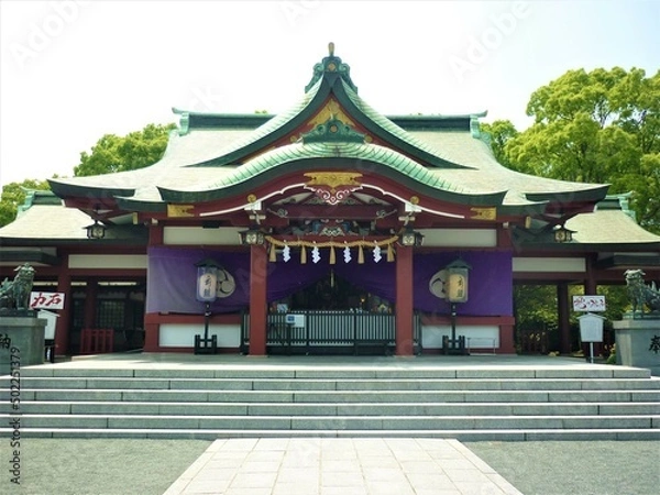 Obraz 篠崎八幡神社の社殿