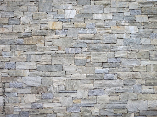 Obraz Texture of rectangle stone wall for background