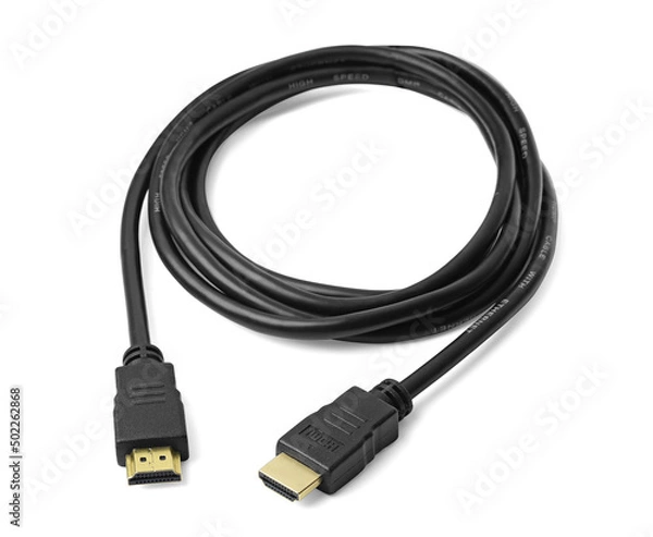 Obraz HDMI cable isolated on white background