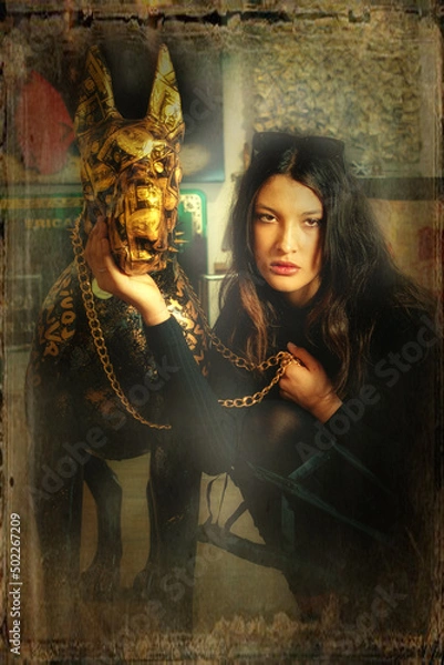 Obraz Beautiful girl  in Fine Art Style 