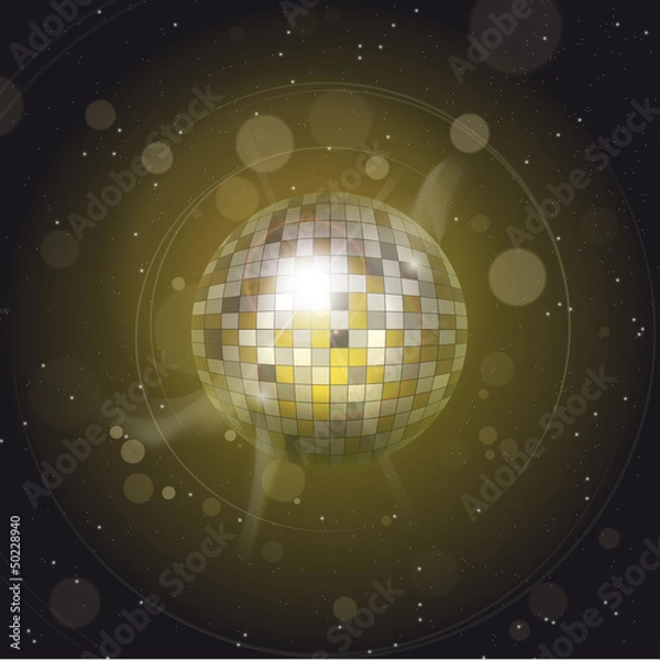 Obraz vector disco system yellow