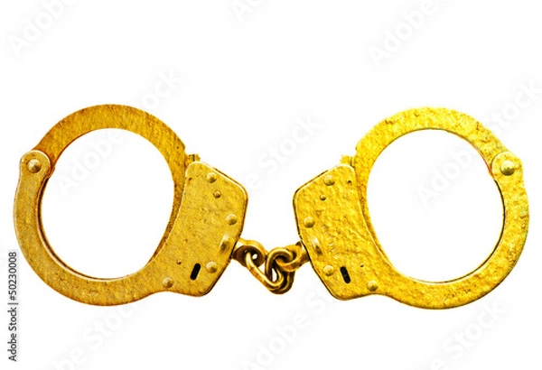 Obraz Gold hand cuff
