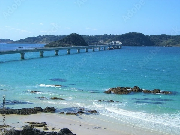 Obraz 角島大橋ときれいな海