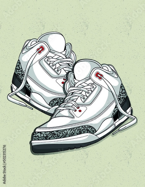 Obraz sneaker white for hype beast