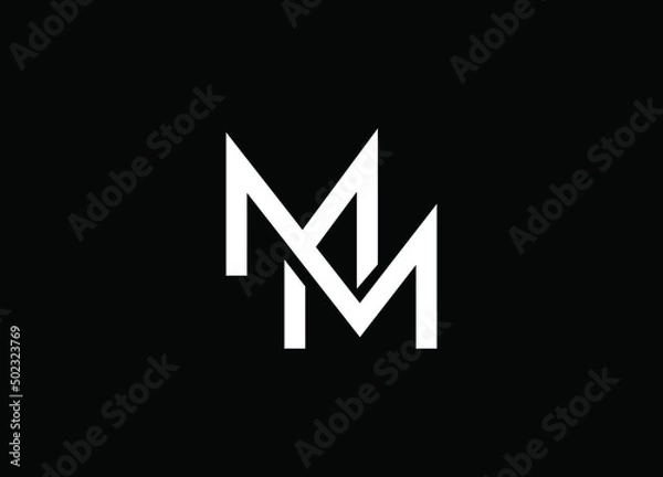 Obraz MM logo initial letter design template vector