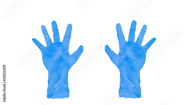 Fototapeta fingers signal handmade isolated on pink background, 10