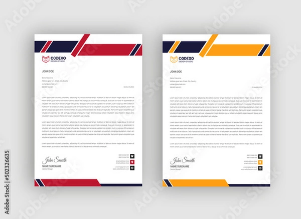 Obraz Corporate Letterhead