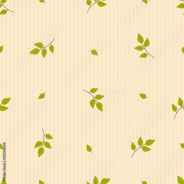 Fototapeta Leaves seamless pattern 
