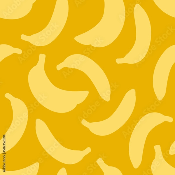 Obraz pattern silhouettes of ripe bananas modern print