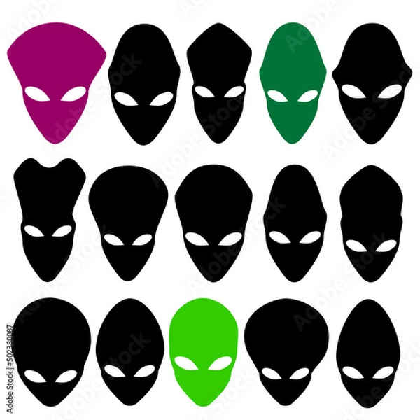 Fototapeta Alien faces