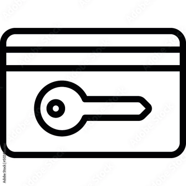 Obraz Key Card Icon