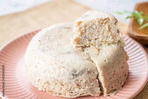 Fototapeta オートミールの蒸しケーキ