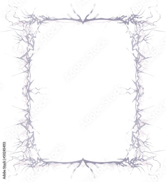 Fototapeta Ornamental frame. Decorative vintage borders. Vector illustration. 