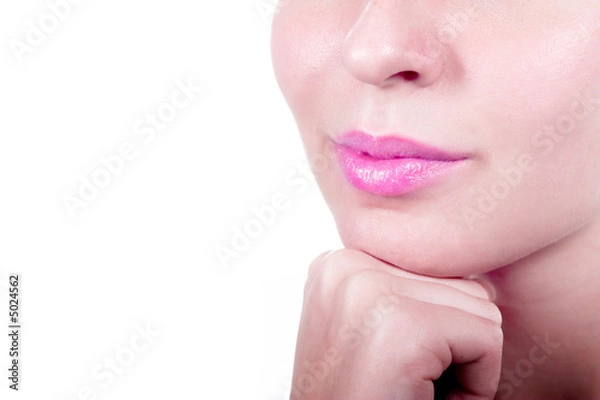 Fototapeta close-up foto,lips of beautiful girl