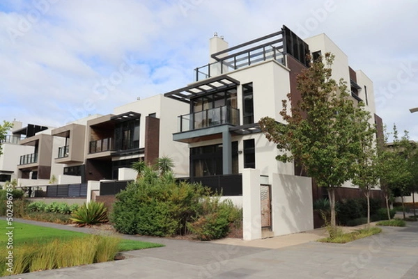 Fototapeta Residential area in Melbourne in Australia
