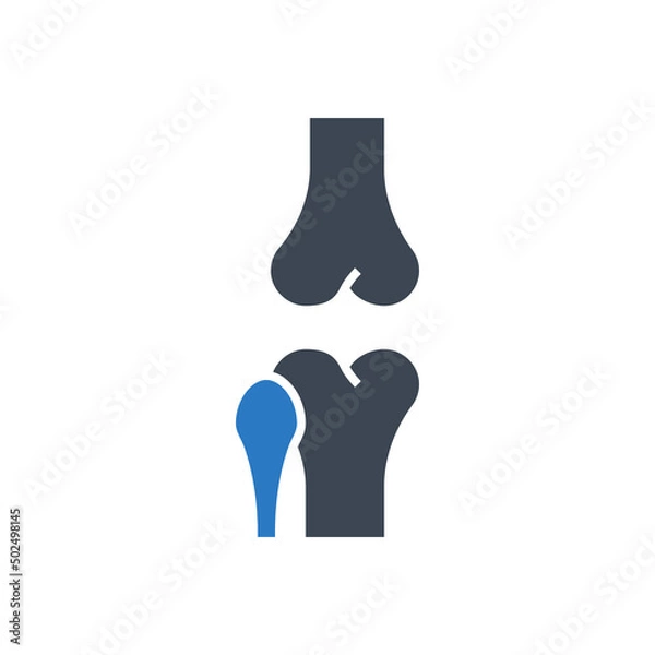 Fototapeta Joint Vector Glyph Icons