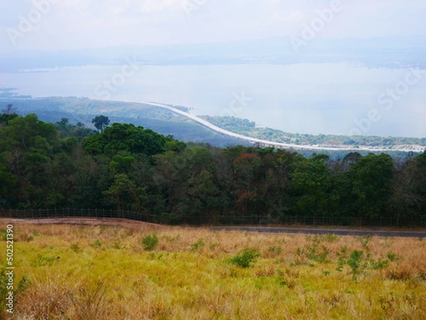 Fototapeta view from the top of the mountain