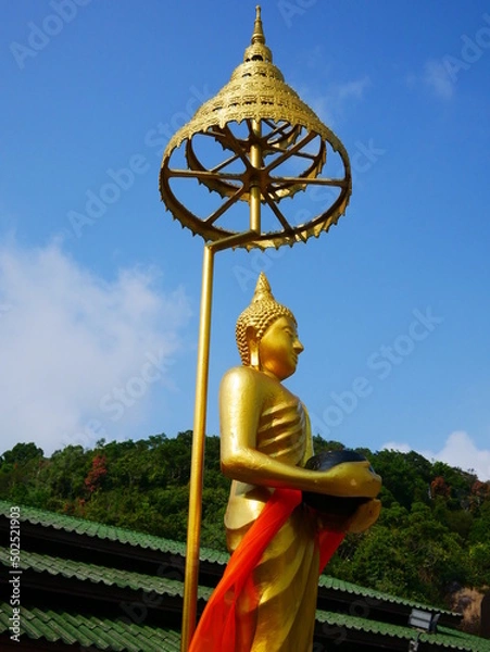 Fototapeta golden buddha statue