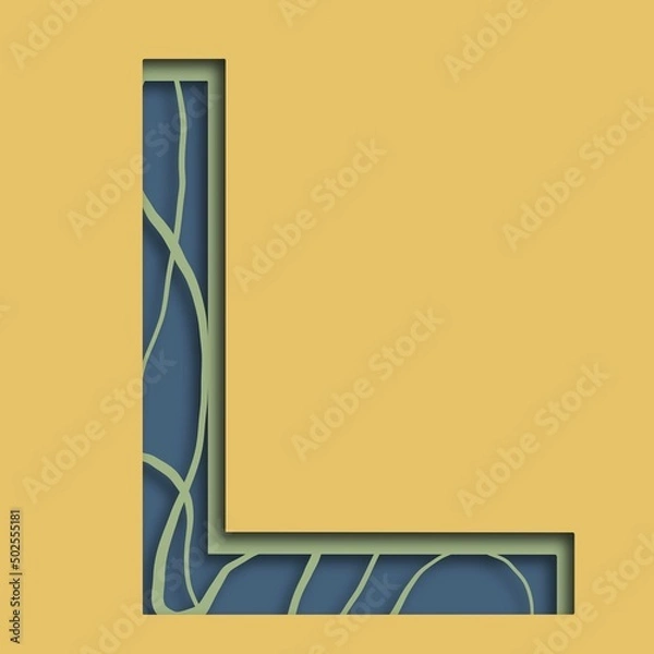 Obraz alphabet letter l