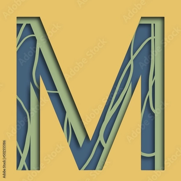 Obraz alphabet letter m