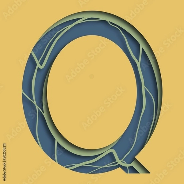 Obraz alphabet letter q