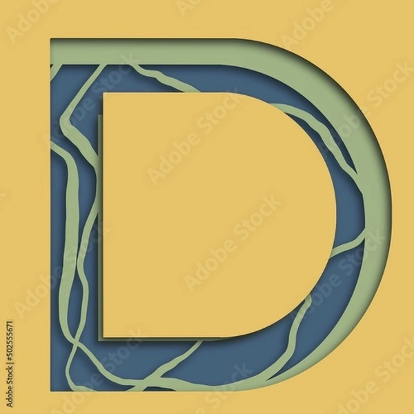 Obraz alphabet letter d