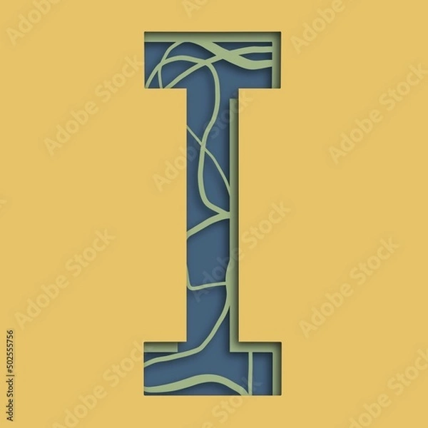 Obraz alphabet letter i