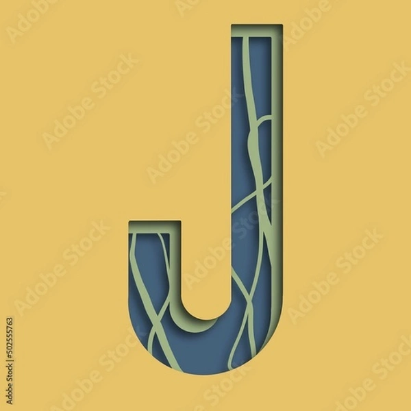 Obraz alphabet letter j