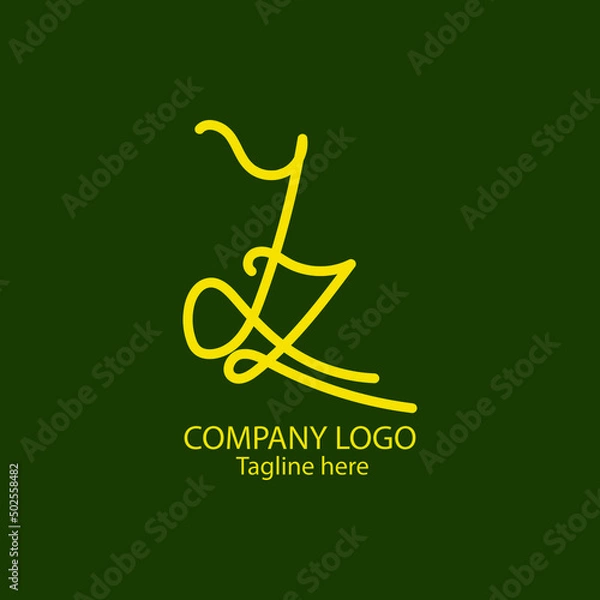 Obraz monogram letter YZ 