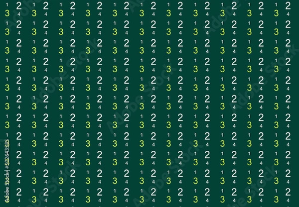 Fototapeta Seamless Numbers Background | Mathematical Calculations pattern Background | Code