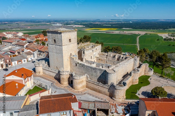 Obraz Image of Castle at Portillo Valladolid Castilla y Leon Spain