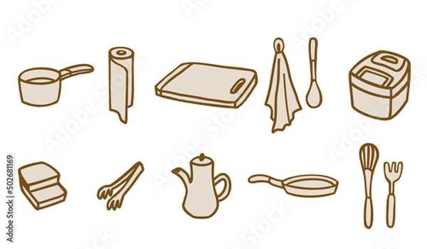 Obraz キッチングッズ（シンプル）