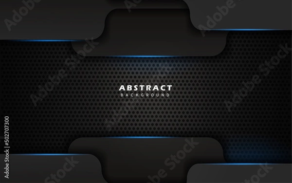 Obraz Modern abstract technology overlap layer background vector