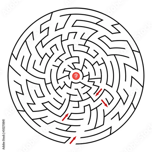 Fototapeta Round maze
