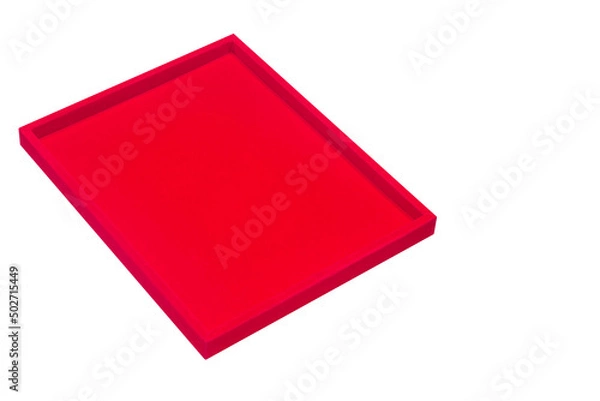 Obraz Red velvet tray for diamond