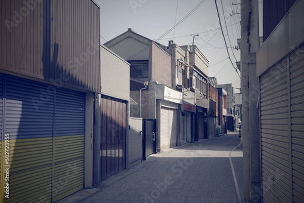 Obraz 日本の岡山県倉敷児島から下津井の古くてとても美しい建物